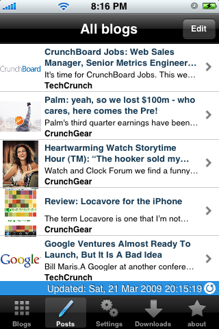 TechCrunch Offline Reader screenshot 2