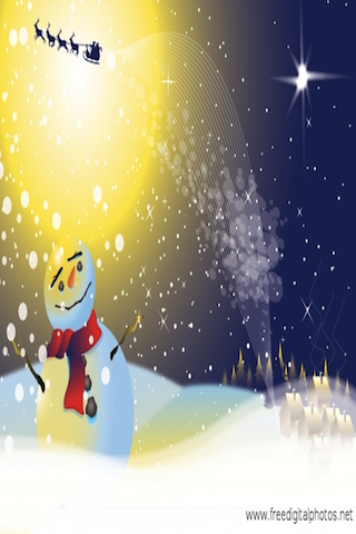 Slide Puzzle - Santa with a Snowman image #1
