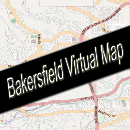 Bakersfield, California Virtual Map