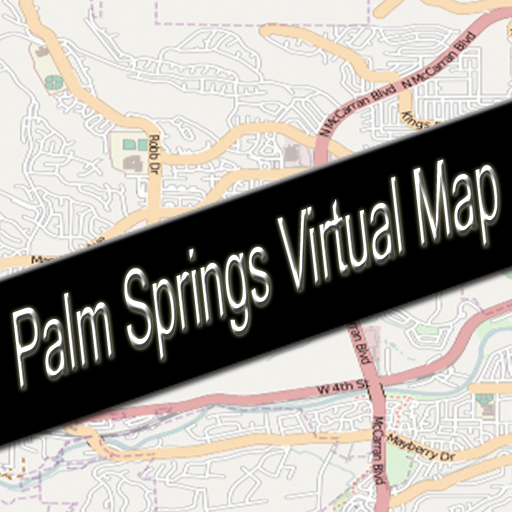 Palm Springs, California Virtual Map