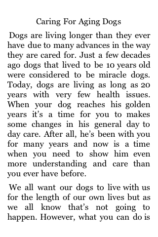 Caring For Aging Dogs image #1
