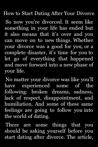 How to Start Dating After Your Divorce image #1