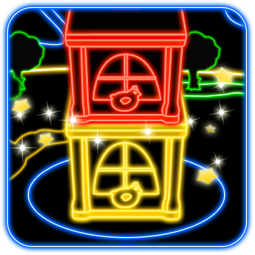 Neon Tower Building game – Stack tiny blocks for free icon