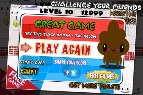 Where's My Poop - Toilet Sniper HD Free - náhled