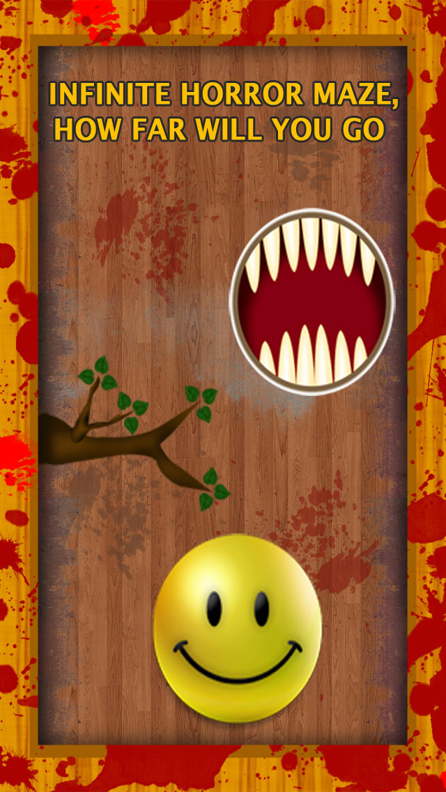 Evil Wood Infinity Labyrinth : The happy smiley ball and the angry dark holes - Free Edition screenshot 2