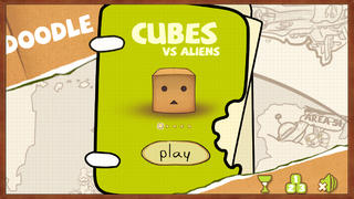Doodle Cubes vs Aliens screenshot 1