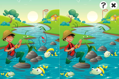 Fishing game for children age 2-5: Fish puzzles, g - náhled
