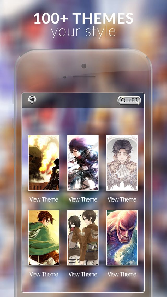 Manga & Anime Gallery - HD Retina Wallpaper Themes and Backgrounds in Attack on Titan Edition Style screenshot 2