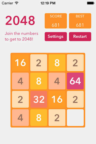 2048 game HD - the number puzzle - náhled