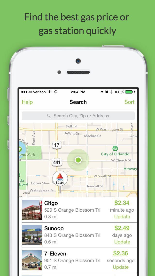 Fuelzee - Cheap Gas Prices and Gas Station Finder image #1