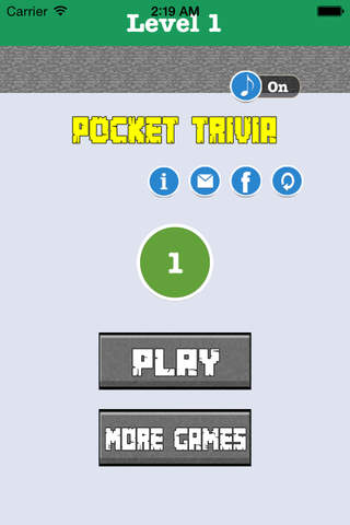 Pocket Trivia - Word Guessing Quiz Game Minecraft  - náhled