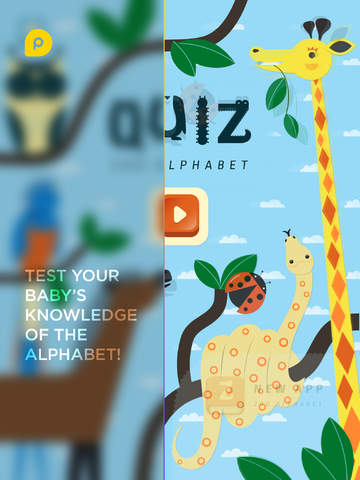 Mini-U: ZOO Quiz. Children game with interactive intro to the alphabet and letters with animal pictures screenshot 1