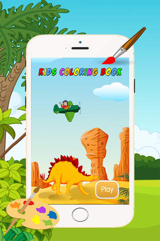 Dinosaur Coloring Book 2 - Drawing and Painting Co - náhled