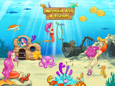 Mermaid Ava and Friends - Ocean Princess Hair Care, Make Up Salon, Dress Up and Underwater Adventures screenshot 6