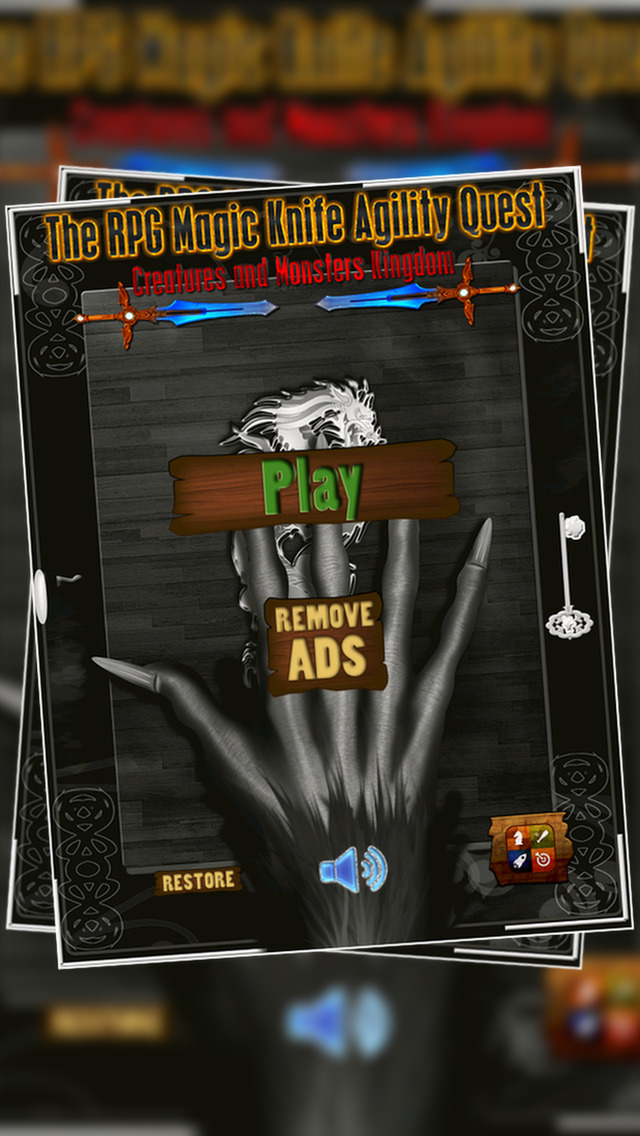 Magic Knife Agility Quest : RPG Creatures and Monsters Hands - Free screenshot 1