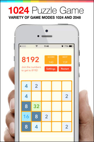 1024 Puzzle Game Plus - mobile logic Game - join t - náhled