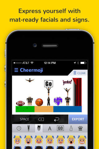 Cheermoji - cheerleading emojis for cheerleaders t - náhled