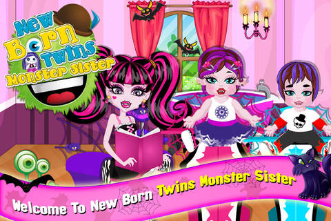 NewBorn Twins Monster Sister free girls games - náhled