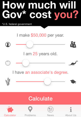 MyGovCost: Love Gov’s Government Cost Calculator - náhled