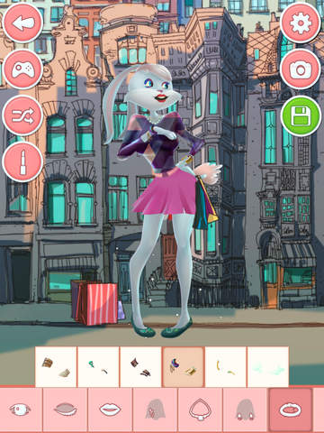 Fashion designer game - animal dress up salon - náhled