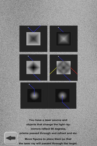 Lazers Puzzle. Colored rays in the hole - náhled