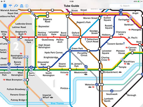 London Tube Map and Guide - Live train departure and line status - iOS ...