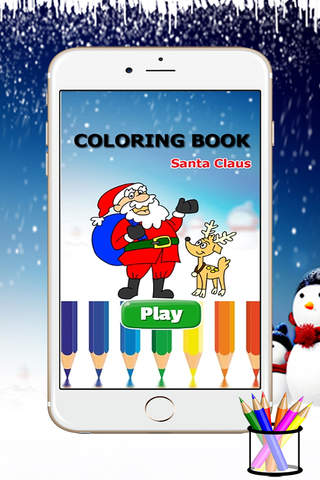 Coloring Book Santa Claus - Merry Christmas - náhled