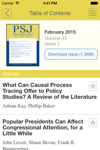 Policy Studies Journal - náhled