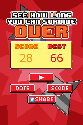 Red Ninja Escape - Go Run Away Challenge 8 bit Gam - náhled