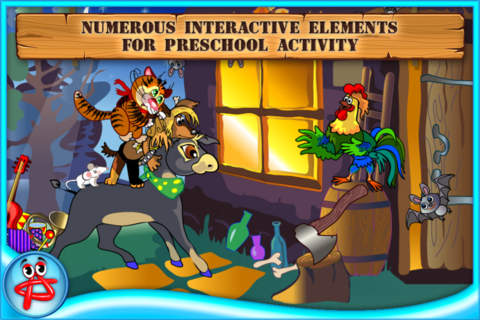 Bremen Town Musicians: Free Interactive Touch Book - náhled