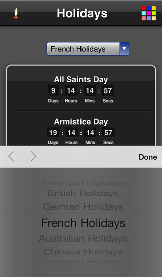 Holidays Countdown screenshot 4