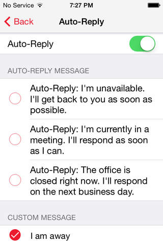 Avaya Messaging Service - náhled
