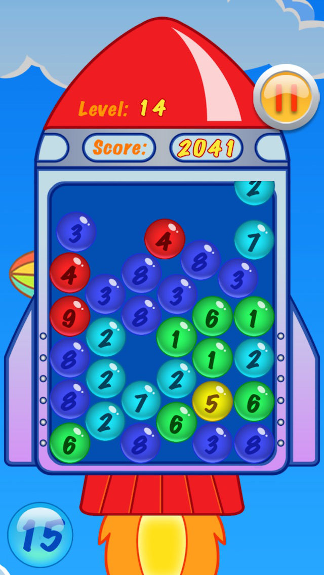 Math Number Bubble Rocket Game screenshot 4