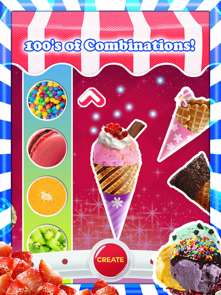 App Shopper: An Ice Cream Parlour Game FREE!! Make cones with flavours ...