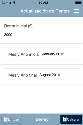 Cálculo de actualización de rentas - náhled