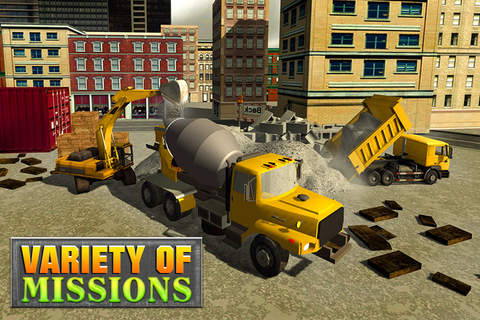 Concrete Excavator Tractor 3D - náhled