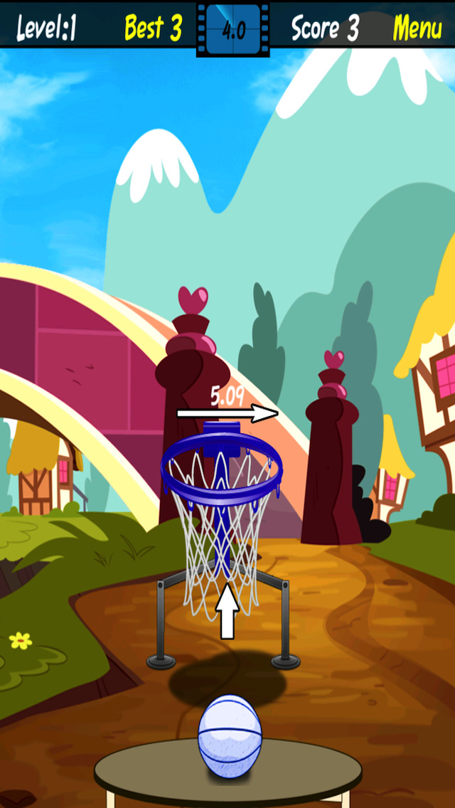 Free Flick It Toss It Throw It Basketball Game screenshot 1