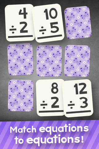 Division Flashcard Match Games for Kids in 2nd, 3r - náhled