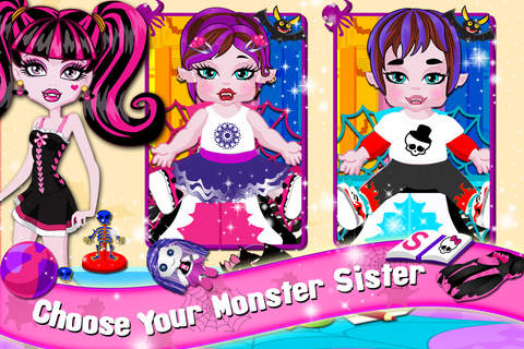 NewBorn Twins Monster Sister free girls games - náhled