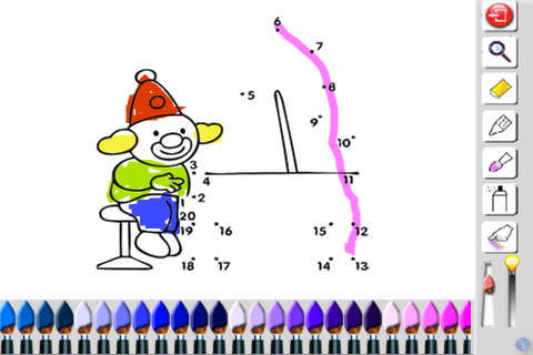 Раскраска, рисование по точкам для детей - náhled