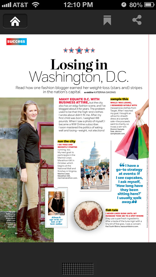 Weight Watchers Magazine (US) screenshot 4