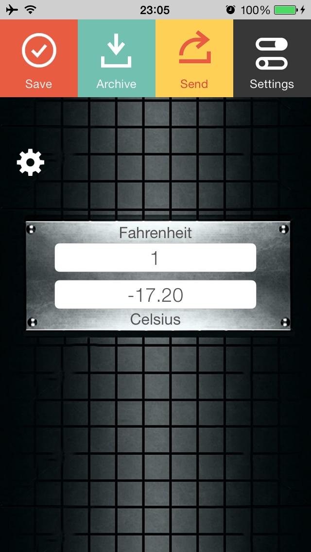 Fahrenheit Celsius screenshot 1