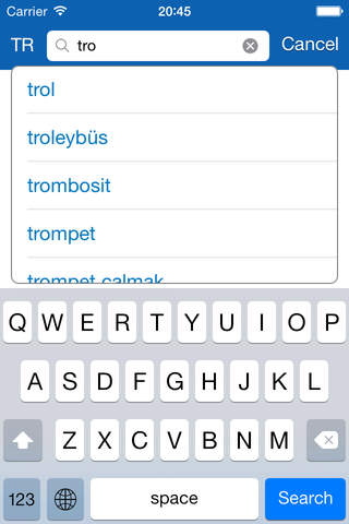 Turkish <> German Dictionary + Vocabulary trainer - náhled