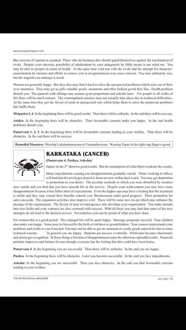 The Astrological eMagazine screenshot 3