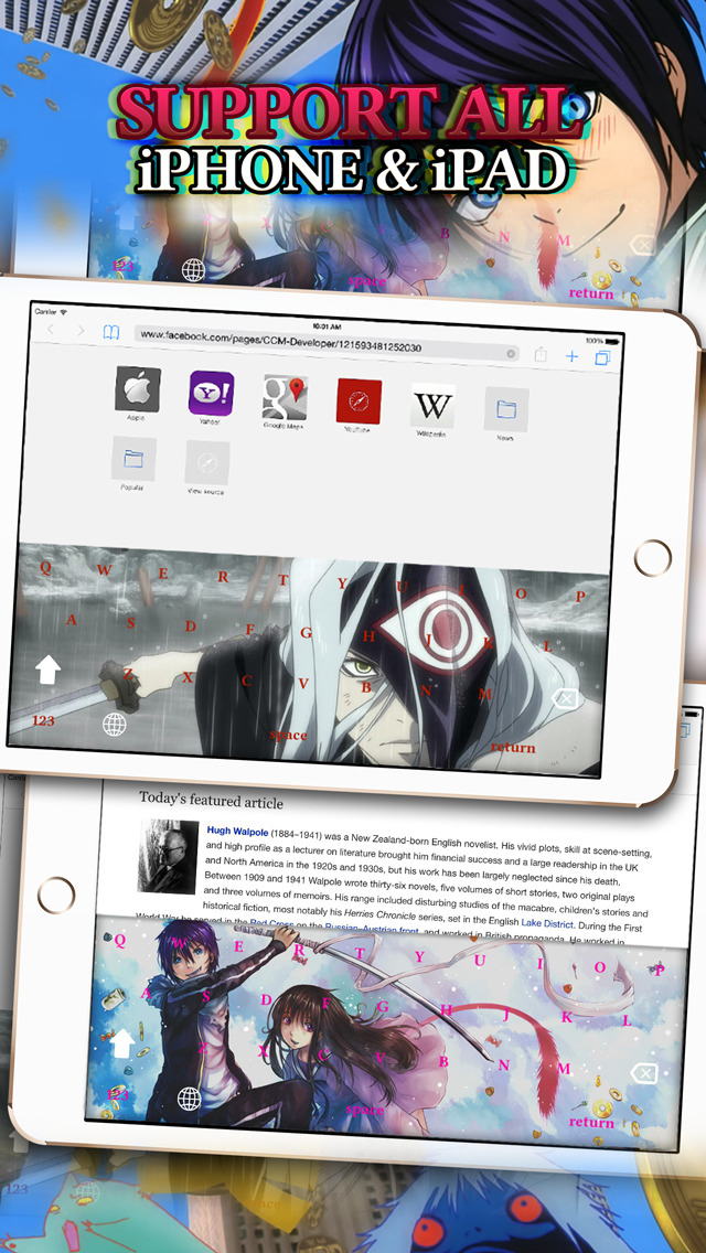 KeyCCM – Manga & Anime : Japanese Cartoon & Wallpaper Keyboard Themes For Noragami screenshot 3