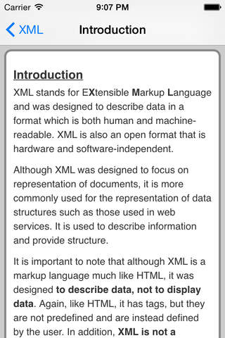 XML Pro FREE - náhled