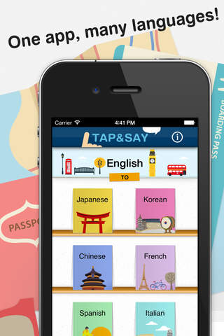 Tap & Say - Speak Phrase Book for travelling the w - náhled
