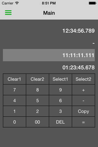 Milliseconds Date Time Calculator - náhled