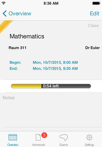 Class schedule - Your Assignment and School timeta - náhled