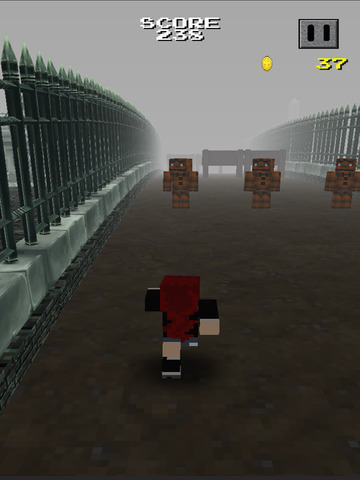 Pixel Runner - 3D Mini Run Game Slenderman edition screenshot 7